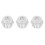 3Pcs Durable Transparent Shower Handle Knobs for Tub and Bathroom Use 9