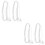 4Pcs Extension Cord Flexible PVC for Indoor Light Use 8