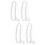4Pcs Extension Cord Flexible PVC for Indoor Light Use 9