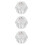 3Pcs Durable Transparent Shower Handle Knobs for Tub and Bathroom Use 7