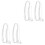 4Pcs Extension Cord Flexible PVC for Indoor Light Use 5