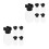 10Sets Mini Plastic Beads Refill Bottles Durable ABS Pe Containers 10