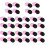 32Pcs Brush Cleaning Case Violet Sponge No Water Needed 7
