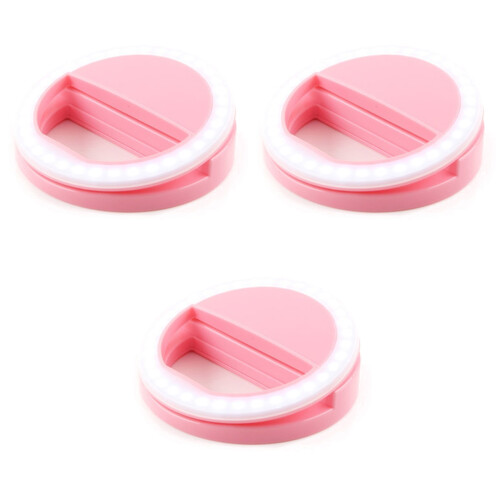3St Roze Selfie Ring Light Telefoon Met Instelbare LED 2