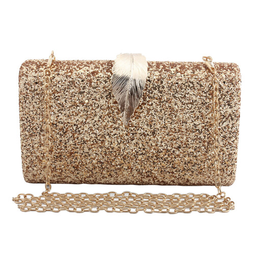 3St Chic Gouden Clutch Bag Met Medium Capaciteit Dames