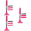 3Pcs Retractable Pink Car Window Cleaner Rearview Mirror Tool 9