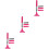 3Pcs Retractable Pink Car Window Cleaner Rearview Mirror Tool 7