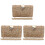 3St Chic Gouden Clutch Bag Met Medium Capaciteit Dames 2