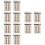 12Sheets Brown Eyebrow Tattoos Stickers Reusable Natural-Look Eyebrows 7