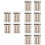 12Sheets Brown Eyebrow Tattoos Stickers Reusable Natural-Look Eyebrows 6