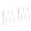 12St Mini Lipgloss Tubes Wit Herbruikbare Lollipops Plastic 6