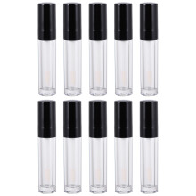 30St Herbruikbare Lipgloss Flacon Zwart ABS Met Borstel Voor Dames