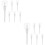 12St Mini Lipgloss Tubes Wit Herbruikbare Lollipops Plastic 8