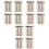 12Sheets Brown Eyebrow Tattoos Stickers Reusable Natural-Look Eyebrows 3