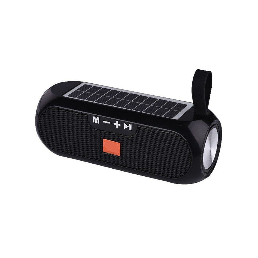 Solar Radio Fm Radios Mp3 Outdoor Wireless V4.2 Speaker Sound Box Music Subwoofer Bass Aux Hifi Stereo Black 4712425241673