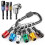 Gadgets de Chaveiro com Suporte de Broca Hexagonal 1/4, 3 Unidades 1/4 Polegada 3/8 Polegadas 1/2 Polegadas Adaptador de Soquete de Broca + AcessóRio 1