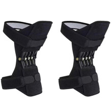 1pair Knee Support Power Lift Knee Weakly Brace Joint Support Spring Stabilizer Gym Sports Heath Care Leg Stretcher