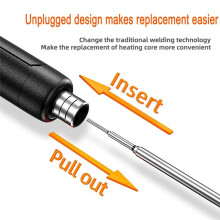 Kit de Fer à Souder Sans Fil, Stylo de Fer à Souder Électrique Sans Fil USB, Réglage de la Température à 3 Niveaux