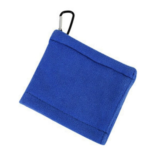 Toalha de Bola de Golfe com Clipes 5,5 X 5,5 Polegadas Toalha de Golfe Premium Microfibra Acessórios para Limpeza de Bolas de Golfe Azul