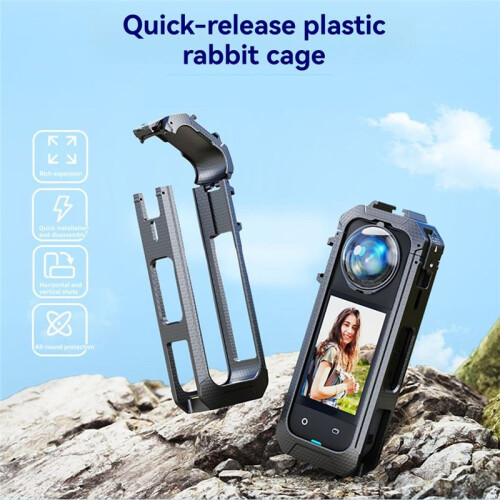 For Insta360X5 Protective Camera Housing Frame Case for Insta 360 Anti Fall Action Camera Frame Camera Mount Accessories 2