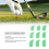 Set da 9 copri teste per ferri da golf in tessuto verde 4