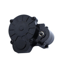 Per FMS FCX24 Cambio in Metallo Trasmissione Cambio con Ingranaggio in Acciaio 1/24 RC Accessori per Parti di Aggiornamento per Auto Cingolate,Nero