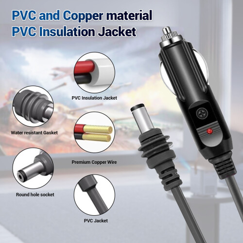 Satellite DC Auto-Stromkabel 10 m 18 AWG IP68 Mini 2
