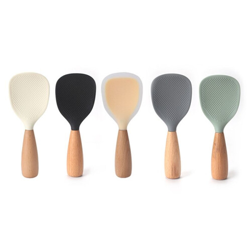 Pala per Riso In Silicone Grigio Internet Celebrity Cucchiaio per Riso Antiaderente Cuociriso Pala per Riso Speciale 2
