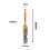 M3x0.5mm Hex Shank Titanium Plated HSS Screw Thread Metric Tap Drill Bits Screw Machine Compound Tap Open Chamfer Tool 7