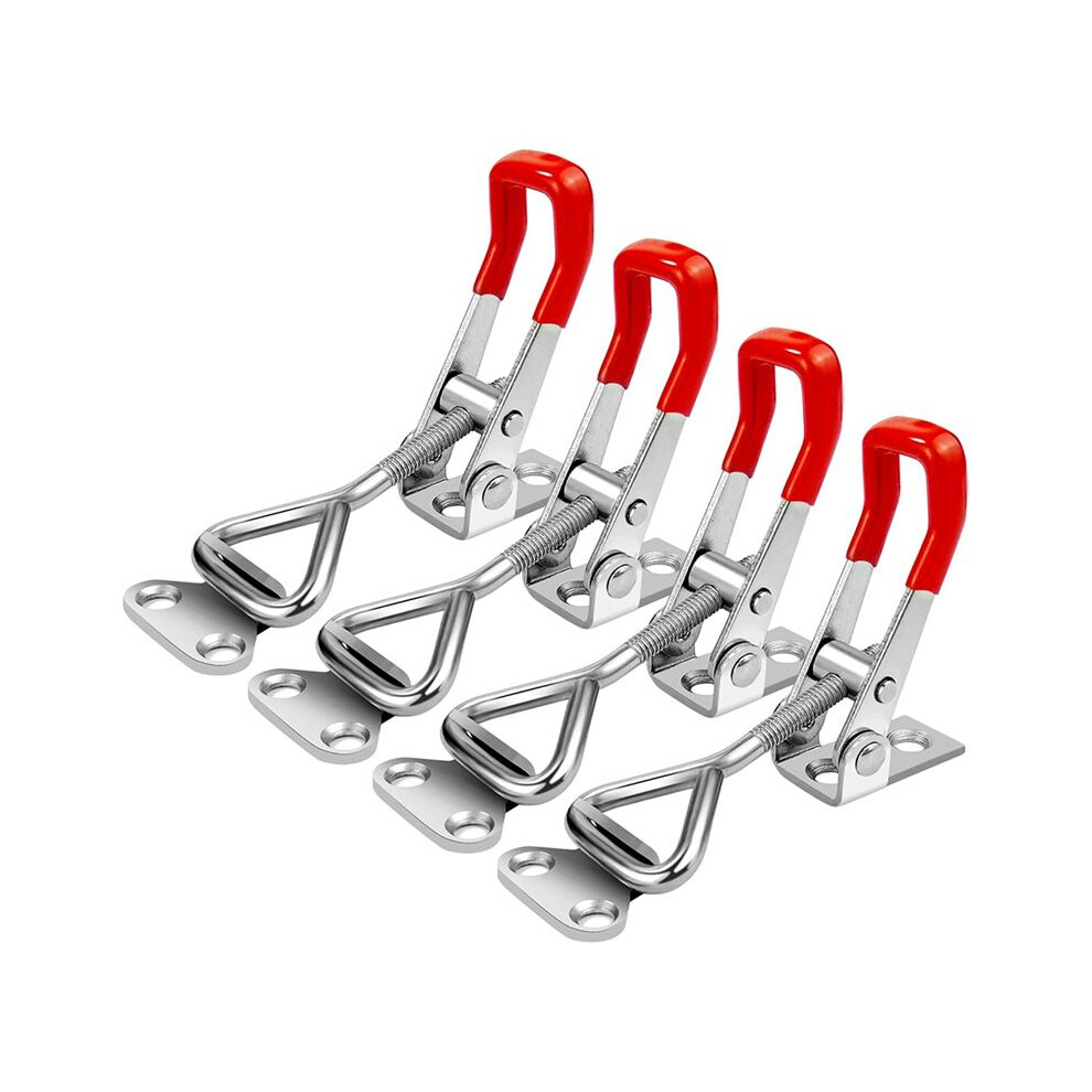 4 Pack Toggle Clamp 4001 Adjustable 304 Stainless Steel Toggle Hasp Latches For Smoker Lid Jig Freezer Door 6031691707798
