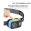 Headlamp Motion Sensor Headlight LED Rechargeable Headlamp,Adjustable Headband for Camping Running Walking Black+ 3
