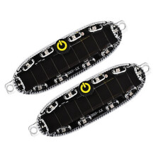 2PC Solar LED Warnleuchte Auto Kabelloses Blitzlicht Motorrad Fahrrad Fahrrad Hinten Rot und Blau Blinklicht