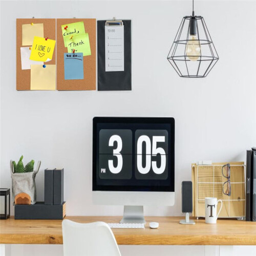 Cork Board Bulletin Board, Small Rectangular Pin Board for Wall, Self-Adhesive Cork Board for Office, School and Home 1