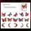 Retro Notebook Decoration Material Stickers DIY Decorative Sticker for Notebook Labels, Red Moon Butterfly 3