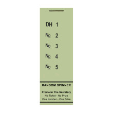 ClubKing Ltd Raffle Pads, 5 to View, Green