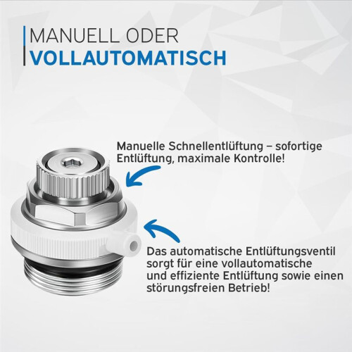 Fully Automatic Air Vent Auto Cut-Off Self Bleeding Radiator Valve 1/2inch for Heating Systems 2