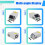 MDL150 12VDC Multifunction Electronic Load Support Constant Current/Power/Resistance Mode with Data Calibration(EU US) 5