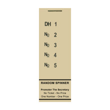 ClubKing Ltd Raffle Pads, 5 to View, Yellow