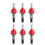 6 Pcs Underfloor Heating Manifold Flow Meter, Visual Flow Monitoring Regulator for Underfloor Heating Systems(1/2) 1