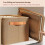 Multi-Functional Closet Organizer,Steel Ring Storage Box, Fabric Folding Bedroom Wardrobe Clothes Storage Box B 5