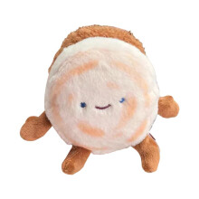 Chinese Hamburger with Meat Doll Pendant Stuffed Bun Stuffed Toy Tourist Punch Card Souvenir Gift 13cm