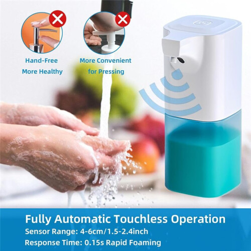 350ml Automatic Foaming Soap Dispenser with Infrared Sensor Touchless Liquid Soap Dispenser 4 Gears for Bathroom 2