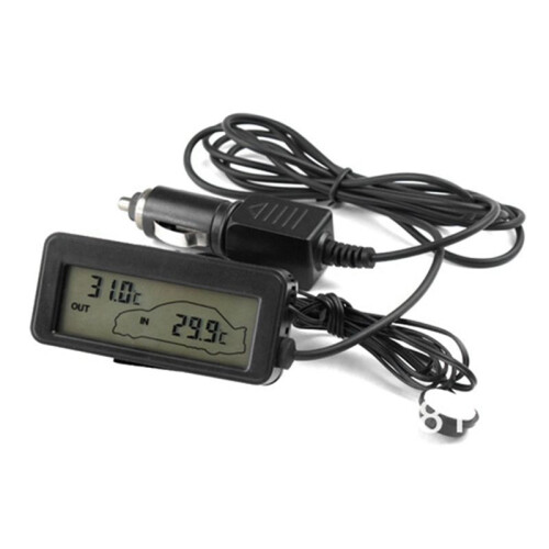 Digital Bil LCD-Skärm Inomhus Utomhus Termometer 12V Fordon Digital Termometer