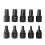 10Pcs Screw Extractor Kit Damaged Screw Remover Set Metal Easy Out Drill Bits Broken Bolt Stud Remover Multi-Spline 1