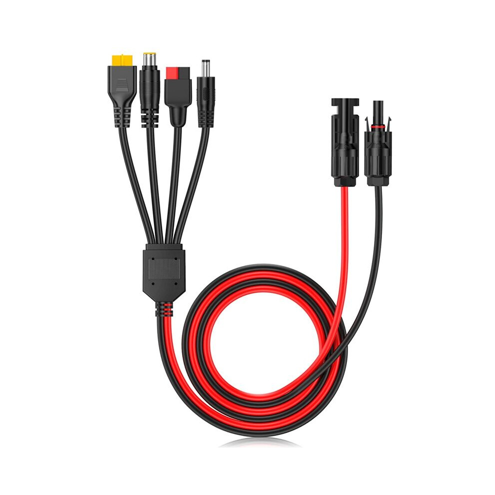 4-In-1 Solar Panel Connector Extension Cable Splitter For Anderson Connector Adapter Power Plug Xt60 Female Conn 6033906261644