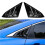 For   2016-2021 Sedan Rear Side Vent Quarter Window Louver Cover Triangular Window Trim Accessories 5