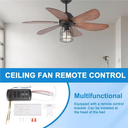 Frequency Conversion Ceiling Fan Remote Control Kit Light High Voltage 6-Speed Remote Receiver Controller 2
