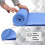 Kandy Toys Soft Roll Non Slip Exercise Mat with Carry Straps 5