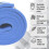 Kandy Toys Soft Roll Non Slip Exercise Mat with Carry Straps 6