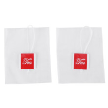 1000 Stücke 5.5 X 7Cm Pyramide Tee Beutel Filter Nylon Tee Beutel Einzelne Schnur Aufkleber Transparenter Leerer Tee Beutel
